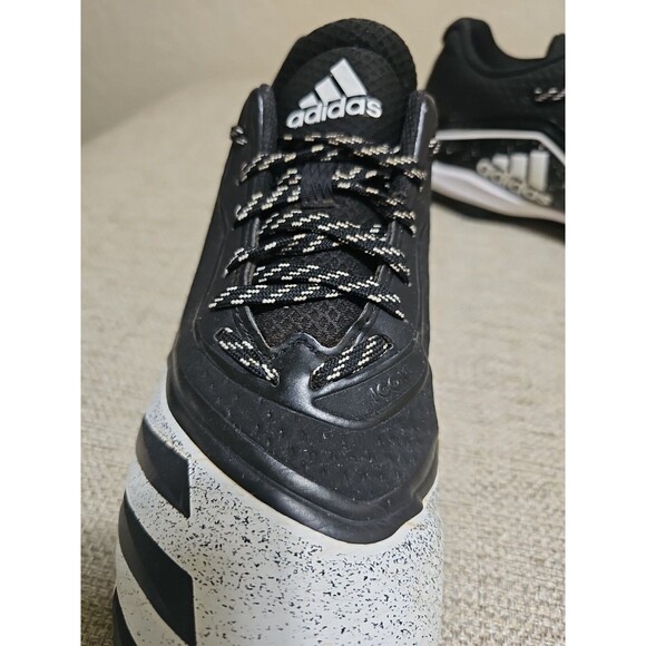 Adidas Icon V Bounce G28288 Black Baseball Cleats Shoes Sneakers Men’s Size 11 - Picture 4 of 8